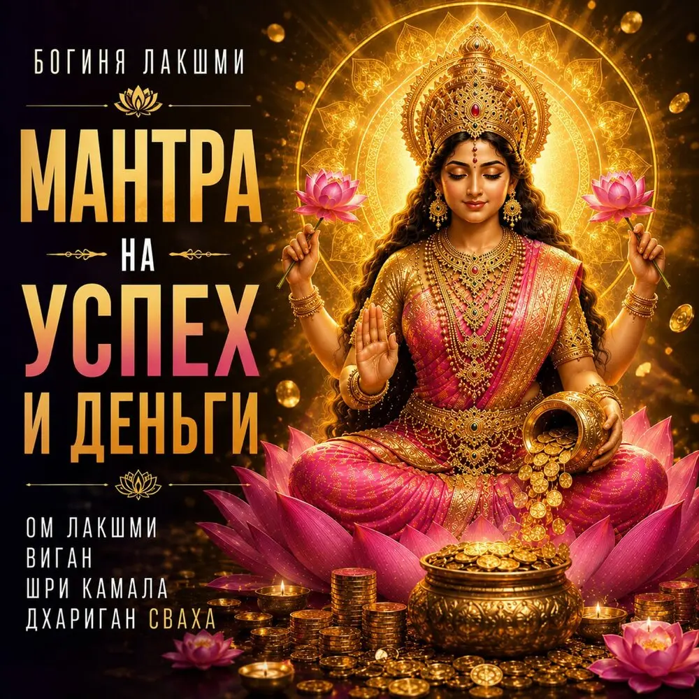 Мантра на успех и деньги - Ом Лакшми Виган Шри Камала Дхаригaн Сваха - Богиня Лакшми