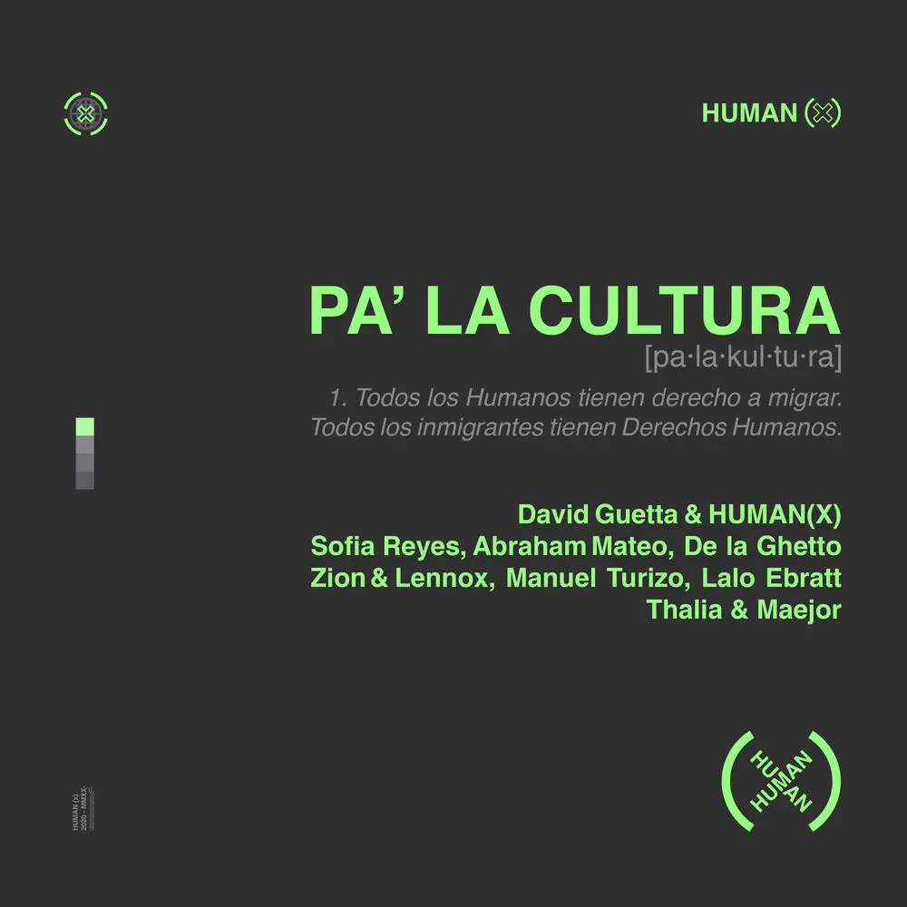 Pa' La Cultura - David Guetta, HUMAN(X), Sofia Reyes, Abraham Mateo, De La Ghetto, Manuel Turizo
