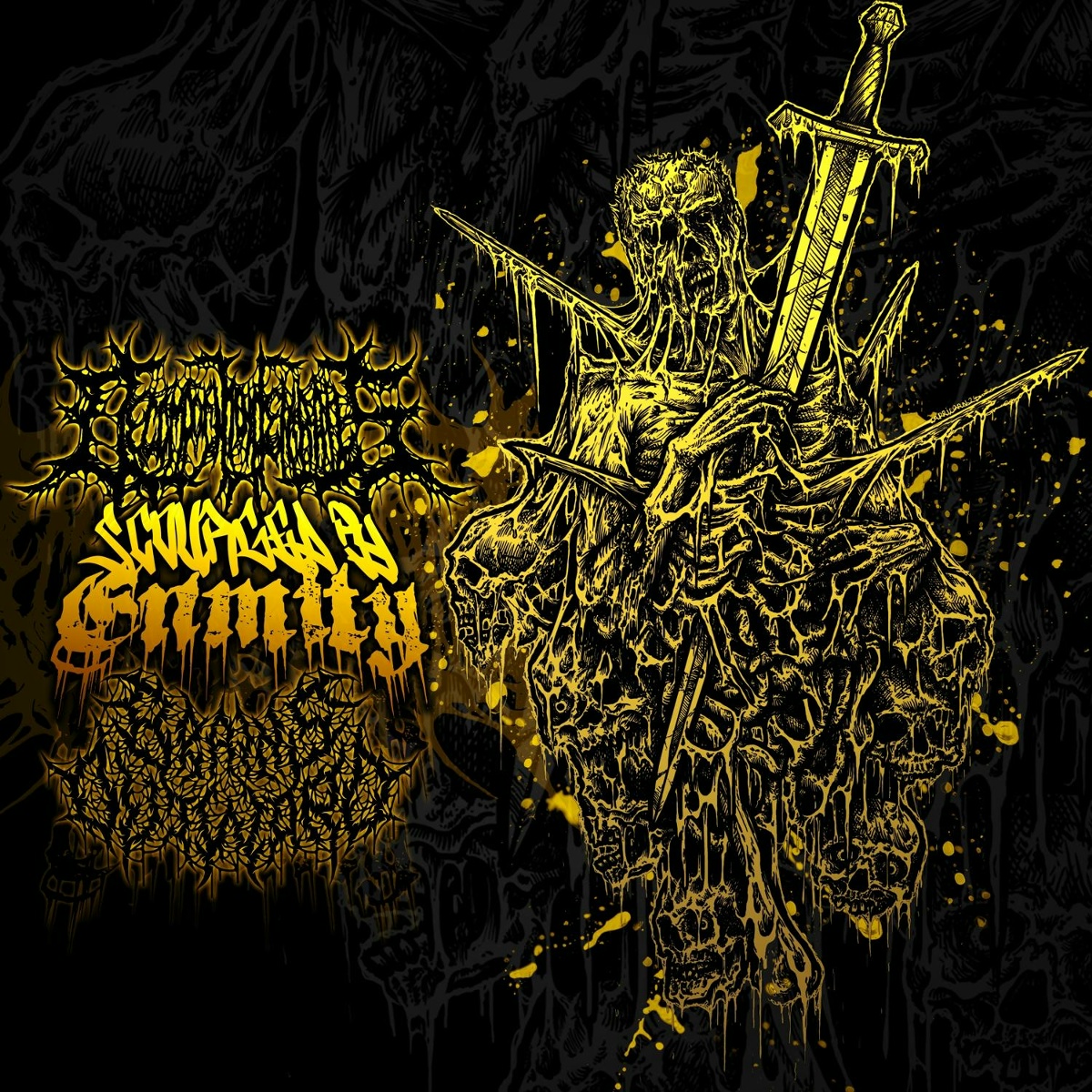 Scourged by Enmity - Decomposition of Entrails, Brains Outward