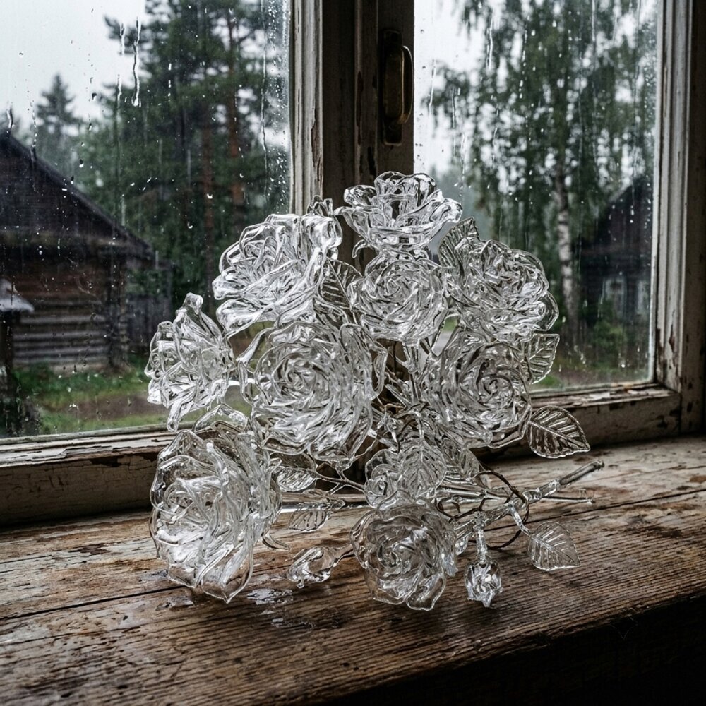 Цветы на окне - Городской тип