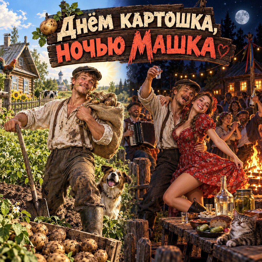 Днём картошка ночью машка (Ивашка) - Колодезна Водица, Частотушка
