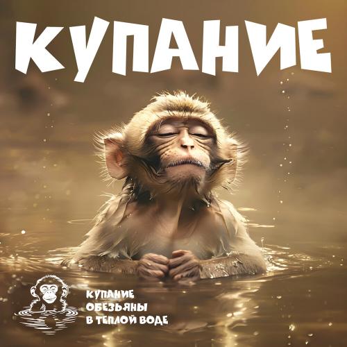 Купание обезьяны в тёплой воде - Придумаю