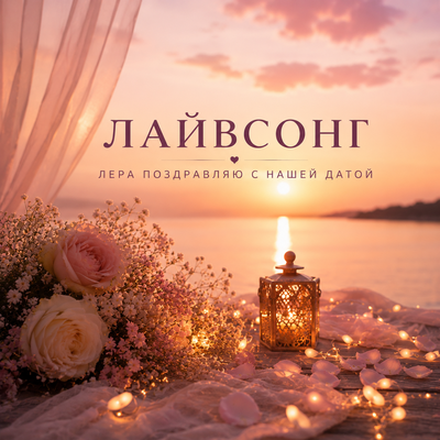 Лера поздравляю с нашей датой - Лайвсонг