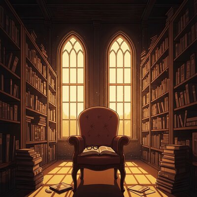 Empty Reading Room - Lamp Camp