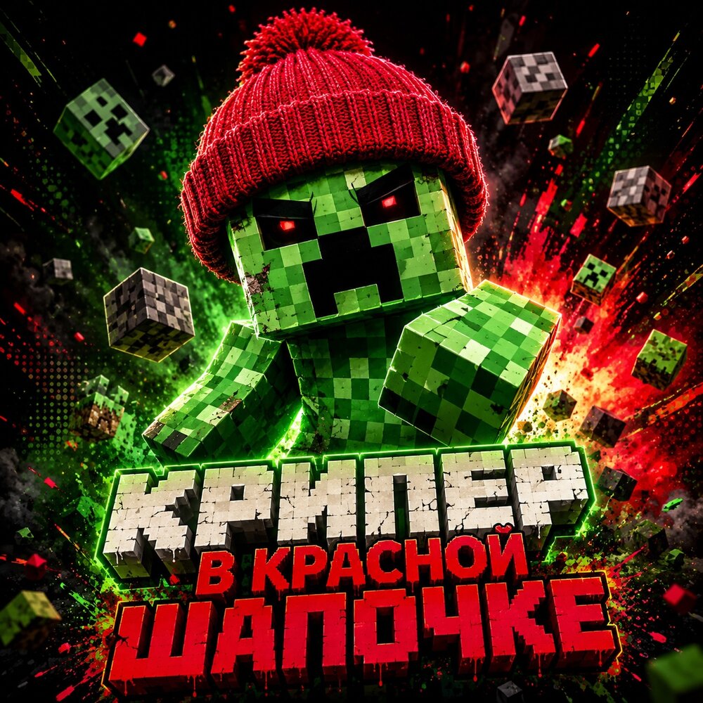 крипер в красной шапочке - МЕМАЧ