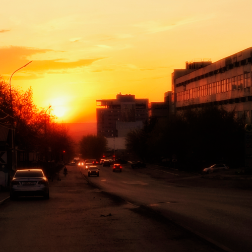 Невесомое солнце декабря - Закат