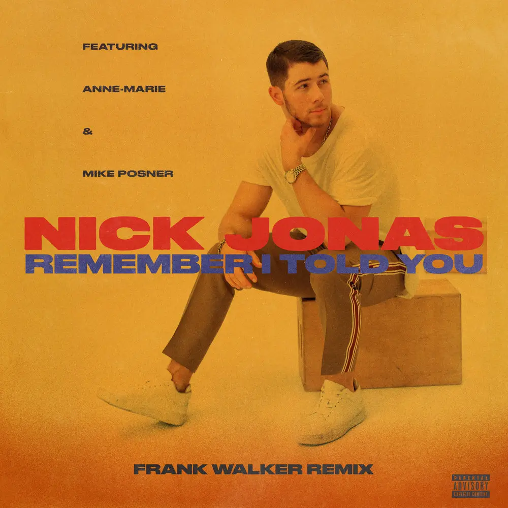 Remember I Told You (Frank Walker Remix) - Nick Jonas, Anne-Marie, Mike Posner, Frank Walker