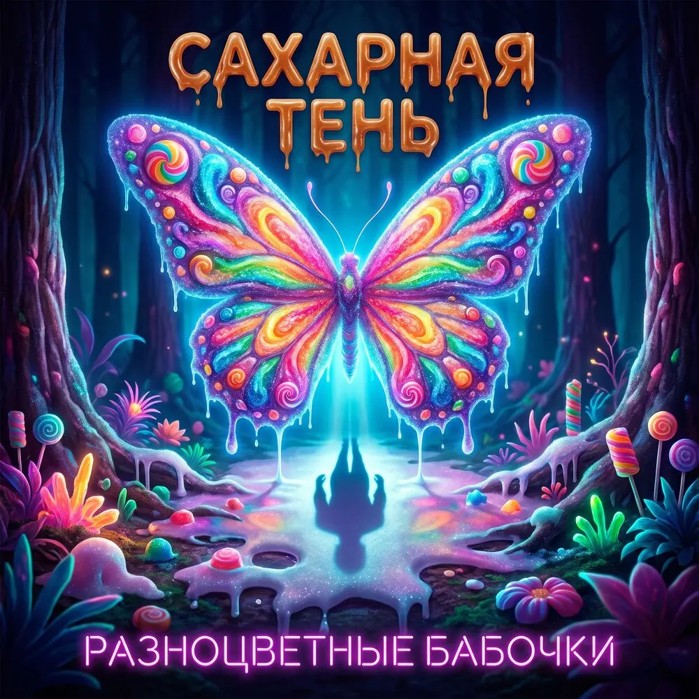 Разноцветные бабочки - Сахарная тень