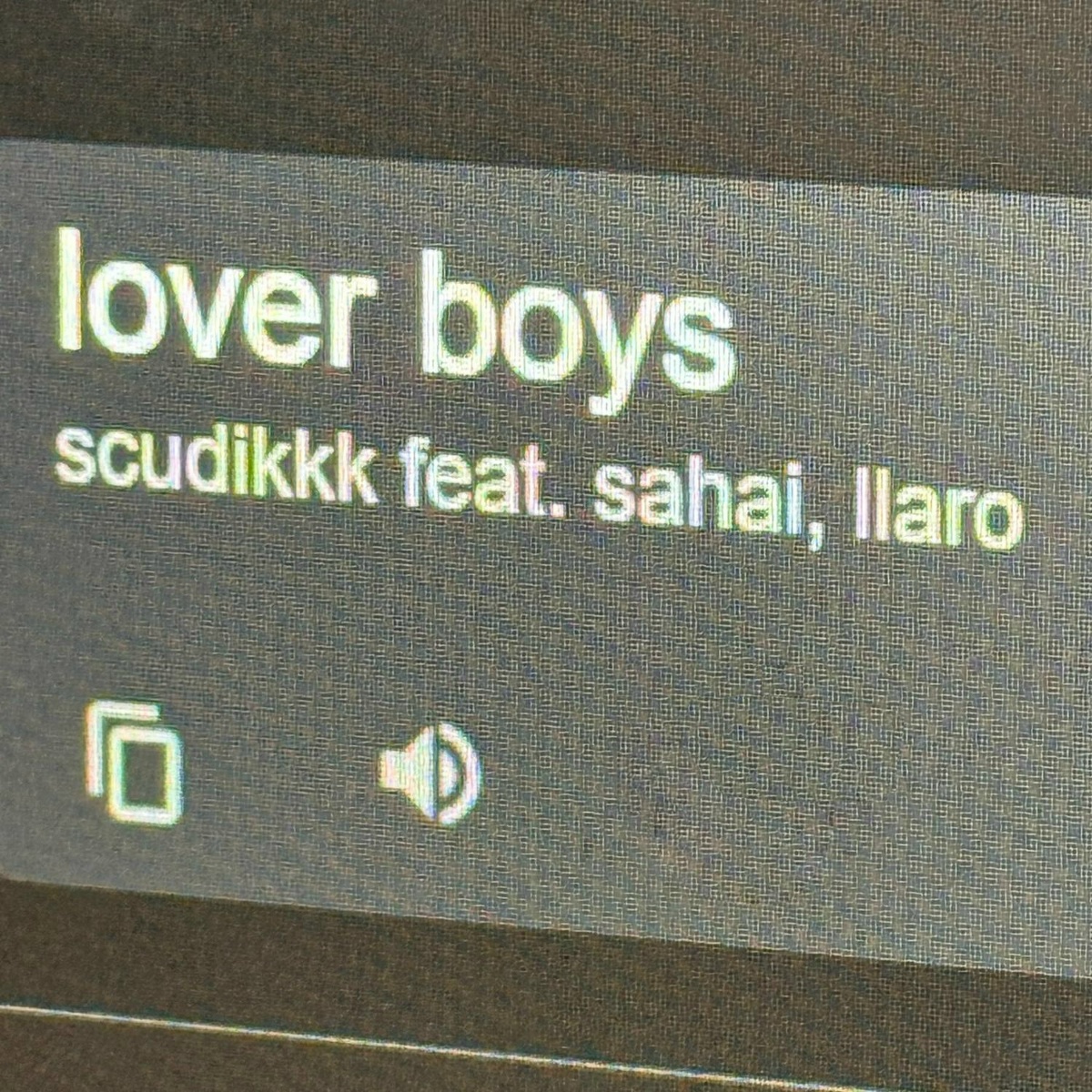 lover boys - scudikkk feat. sahai, llaro