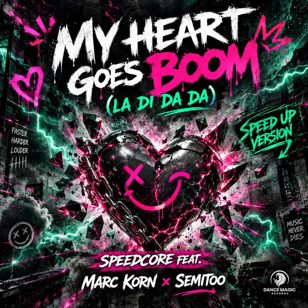 My Heart Goes Boom (La Di Da Da) (Speed up Version) - Speedcore, Marc Korn, Semitoo
