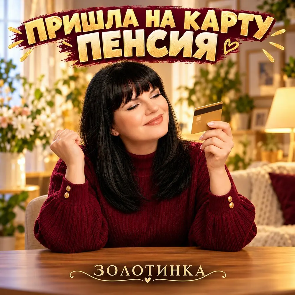 Пришла на карту пенсия - Золотинка